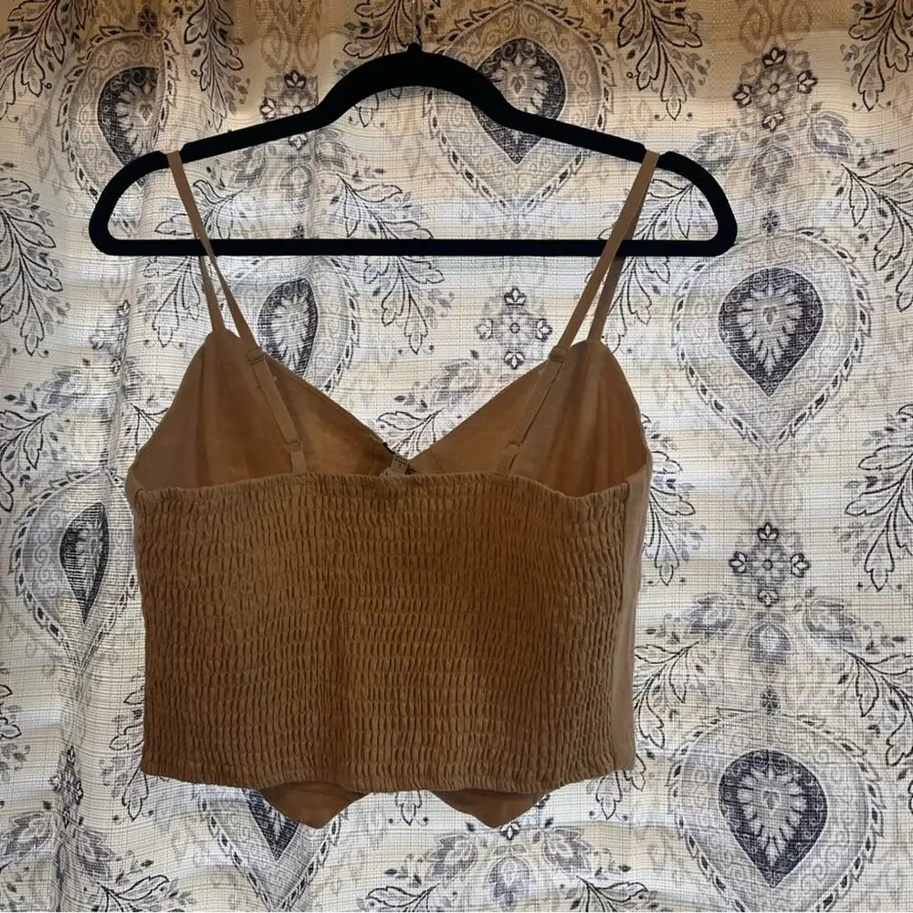 Love Tree Linen Blend Button Front Tank Top‎ Size Large - Picture 2 of 8
